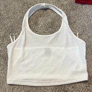 White Halter Top